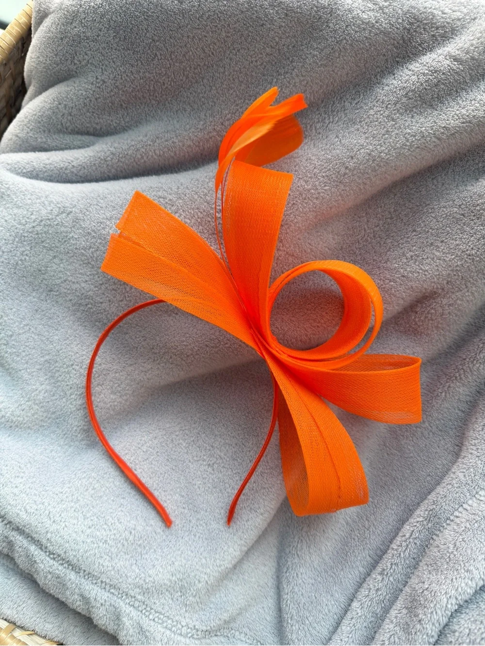Orange Headband Derby Fascinator